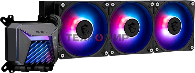 Система жидкостного охлаждения MSI MAG CORELIQUID A15 черный 120мм алюминий+медь 2050rpm 28.7db 4-pin