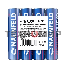 Батарейки Maunfeld Alkaline ААА(LR03 MBLR03-SR40, спайка 4 шт., 1.5 В