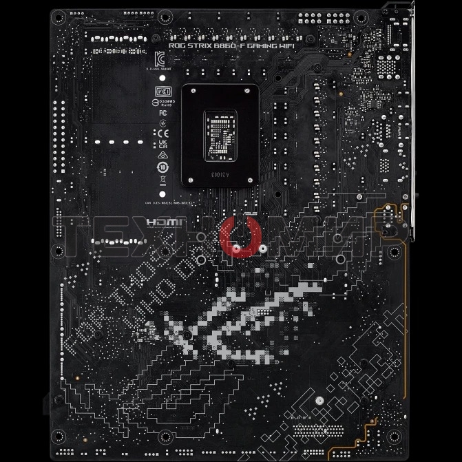 Материнская плата ASUS ROG STRIX B860-F GAMING WIFI, LGA 1851, Intel B860, 4xDDR5, 4xSATA, 4xM.2, 1xPCIe 5.0 x16, 1xPCIe 4.0 x16, 1xDP, 1xHDMI, 1x 2.5Gb LAN, 1xUSB 20Gbps, 1xUSB 10Gbps, 6xUSB-A 5Gbps, 2xUSB 2.0, 3x3.5 мм, 7.1, ATX