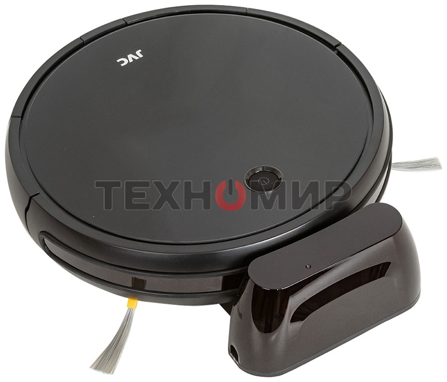 Робот-пылесос JVC JH-VR510 черный, 2500 мА·ч Li-Ion, уборка сухая/влажная, пылесборник контейнер 0.5 л