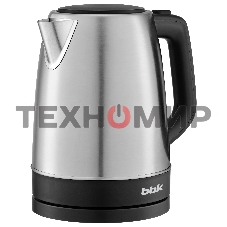 Чайник электрический BBK EK1764S 1.7 л 2200 Вт, черный/нержавеющая сталь