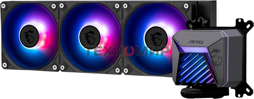 Система жидкостного охлаждения MSI MAG CORELIQUID A15 черный 120мм алюминий+медь 2050rpm 28.7db 4-pin