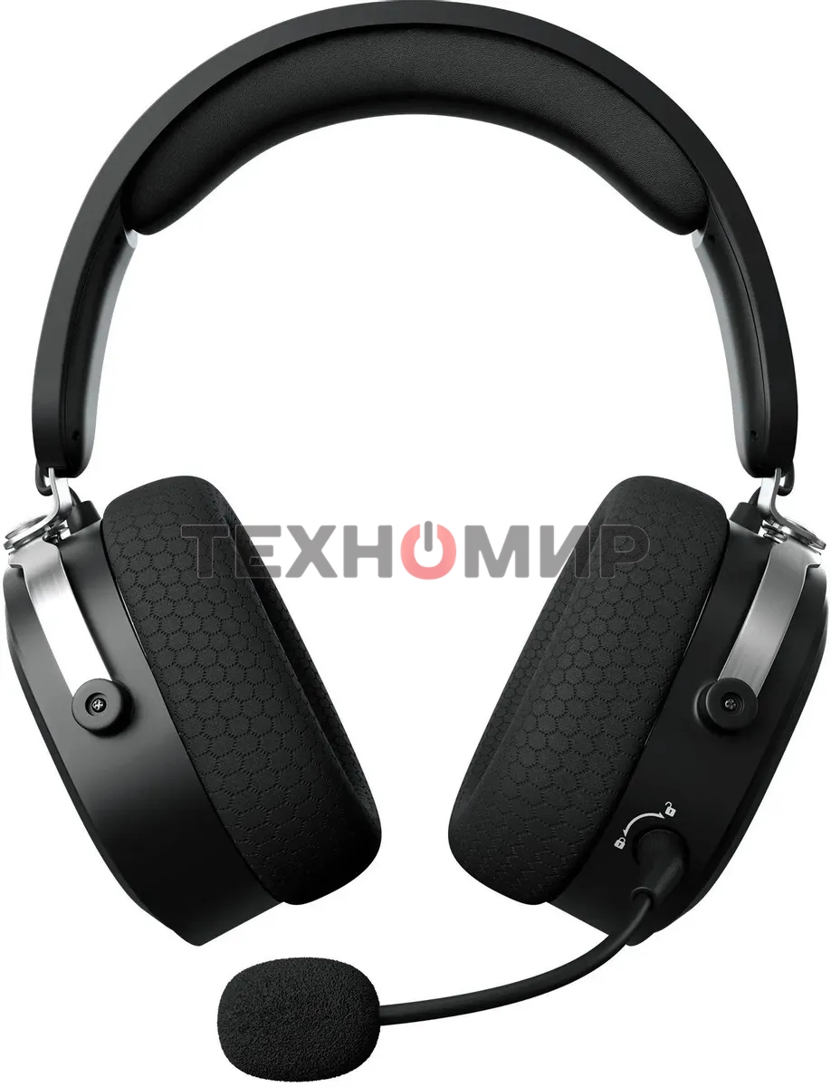 Наушники с микрофоном GMNG GG-HS405W черный мониторные BT/Radio/3.5мм оголовье