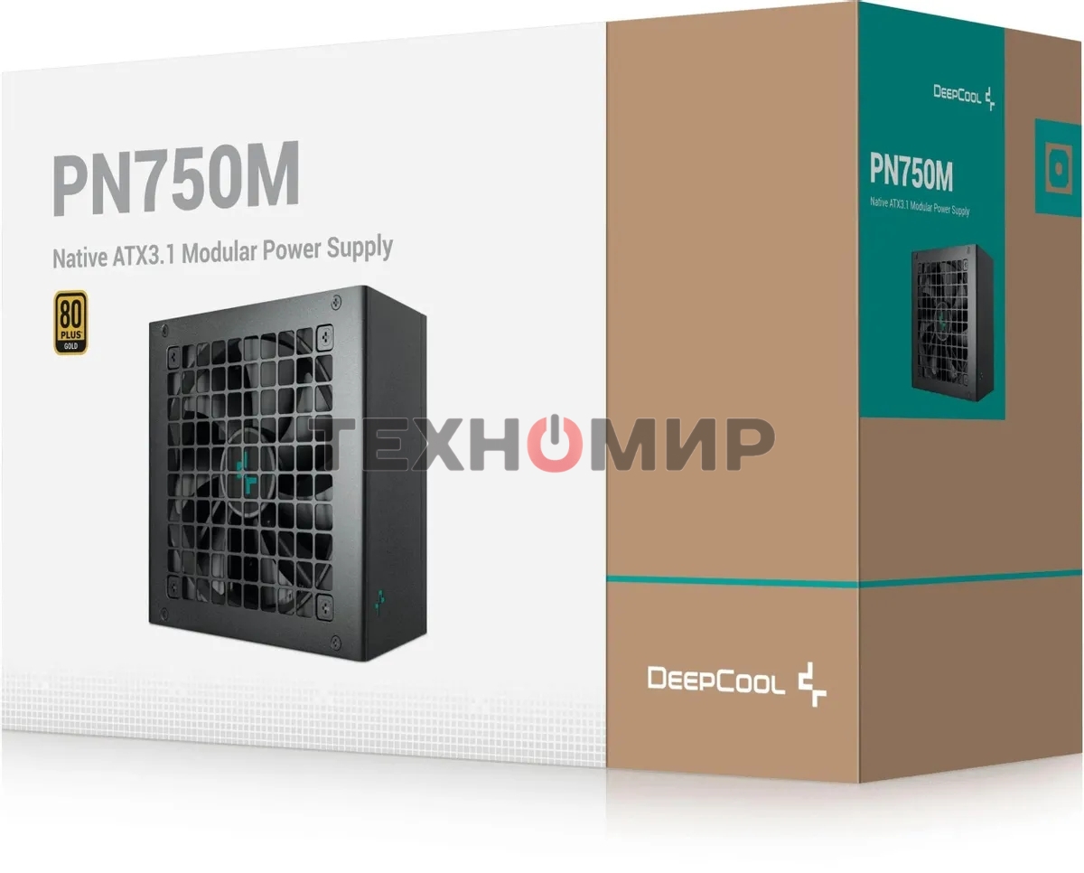 Блок питания Deepcool/GamerStorm PN750M V2 Gen.5, 750Вт, 80 PLUS Gold, 120мм, черный