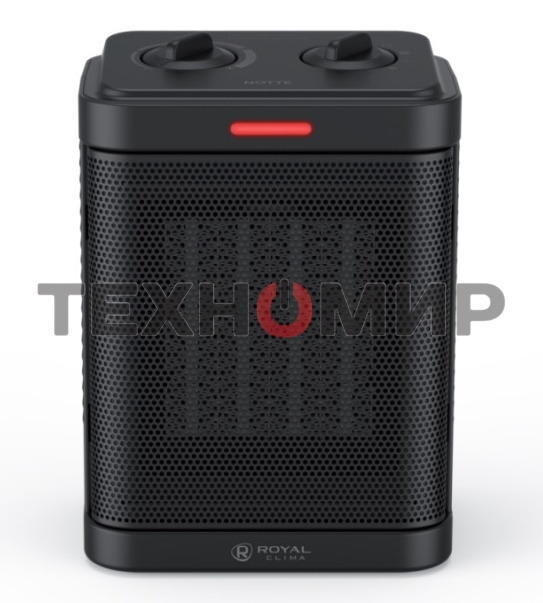 Тепловентилятор Royal Clima Notte RFH-N1500DC-BL черный, 1500 Вт, 20 м2, термостат