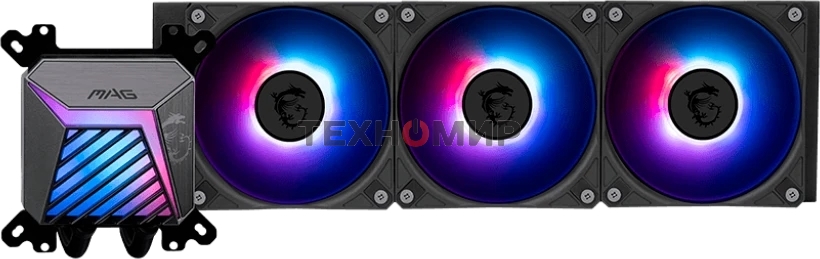 Система жидкостного охлаждения MSI MAG CORELIQUID A15 черный 120мм алюминий+медь 2050rpm 28.7db 4-pin