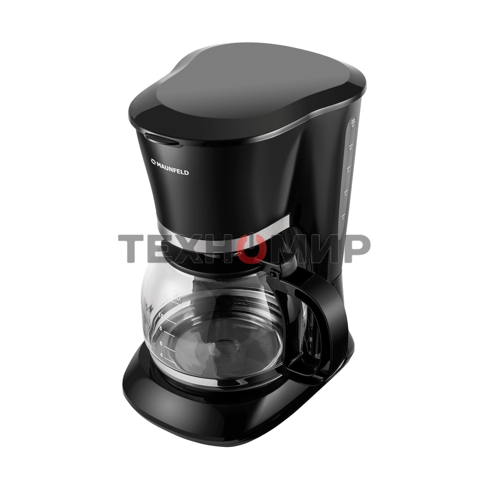 Кофеварка капельная Maunfeld MF-732BK черный, исп. кофе - молотый, 1,5 л, 1000 Вт