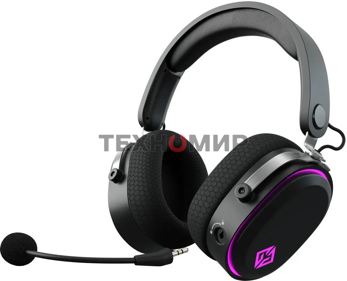 Наушники с микрофоном GMNG GG-HS405W черный мониторные BT/Radio/3.5мм оголовье