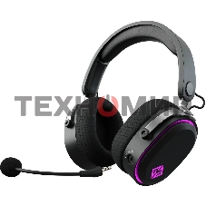 Наушники с микрофоном GMNG GG-HS405W черный мониторные BT/Radio/3.5мм оголовье