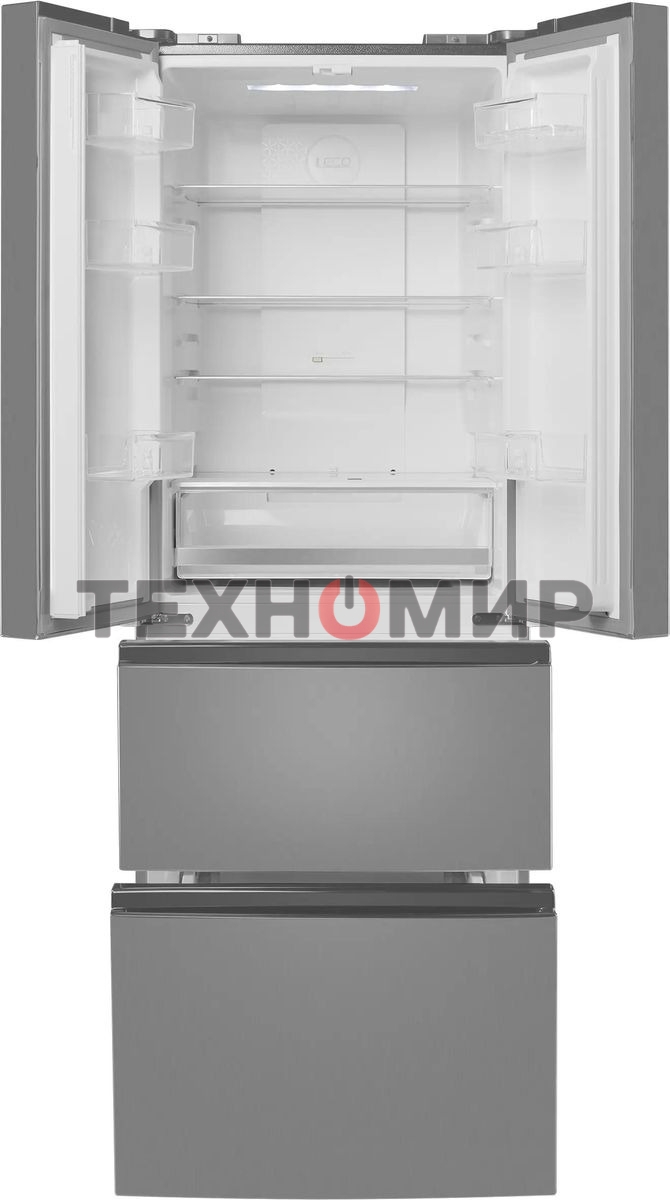 Холодильник Maunfeld MFF180NFSE01 нержавеющая сталь трехкамерный 224/113л морозилка снизу, No Frost