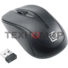 Мышь беспроводная Oklick 675MW черный, 800 dpi, радиоканал, USB, кнопки - 3