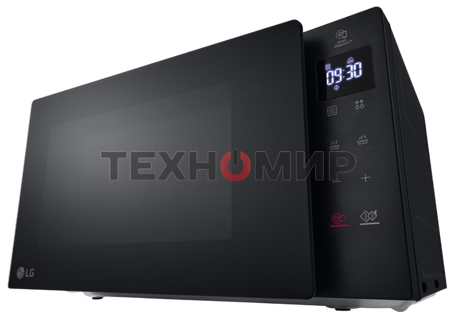 Микроволновая печь LG MS2032GAS черный 20 л, 700 Вт, переключатели - сенсор