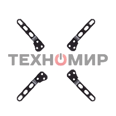 Удлинитель для кронштейнов Kromax ADAPTER-200, черный, 80 шт/уп, Адап. стал. унив. для TV, max VESA 200x200 мм., max вес 20 кг.