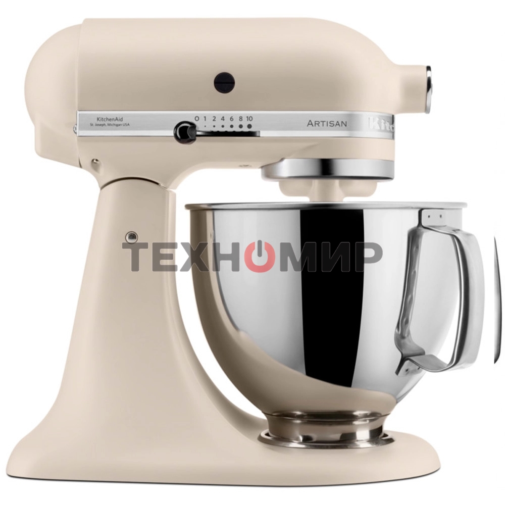 Настольный миксер с откидным блоком KitchenAid 5KSM125EMH Artisan 4.8 л, кремовый