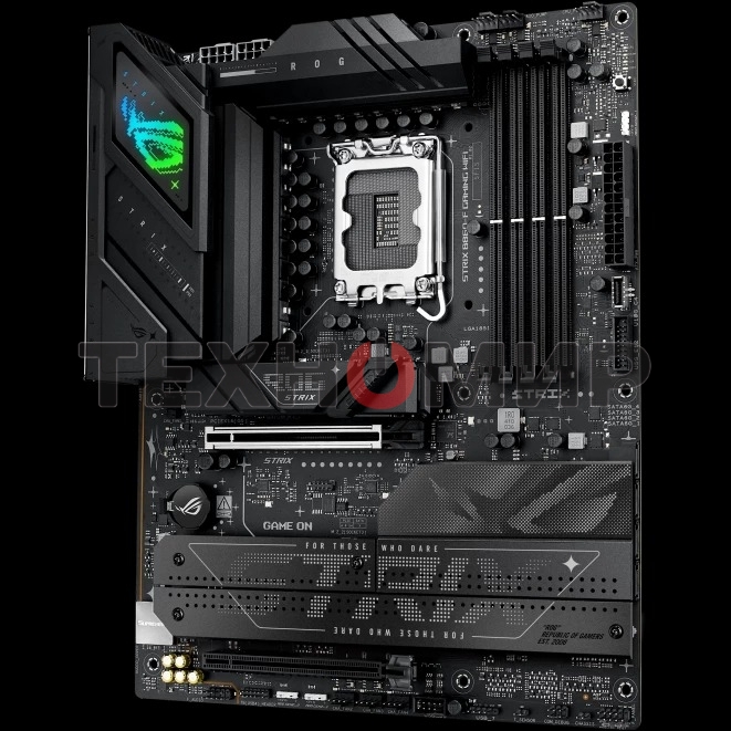 Материнская плата ASUS ROG STRIX B860-F GAMING WIFI, LGA 1851, Intel B860, 4xDDR5, 4xSATA, 4xM.2, 1xPCIe 5.0 x16, 1xPCIe 4.0 x16, 1xDP, 1xHDMI, 1x 2.5Gb LAN, 1xUSB 20Gbps, 1xUSB 10Gbps, 6xUSB-A 5Gbps, 2xUSB 2.0, 3x3.5 мм, 7.1, ATX