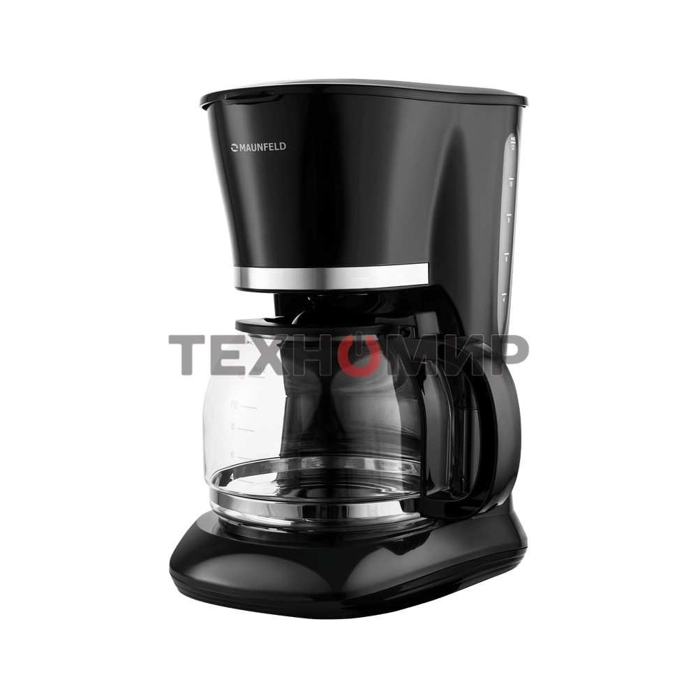 Кофеварка капельная Maunfeld MF-732BK черный, исп. кофе - молотый, 1,5 л, 1000 Вт
