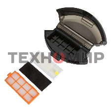 Робот-пылесос JVC JH-VR510 черный, 2500 мА·ч Li-Ion, уборка сухая/влажная, пылесборник контейнер 0.5 л