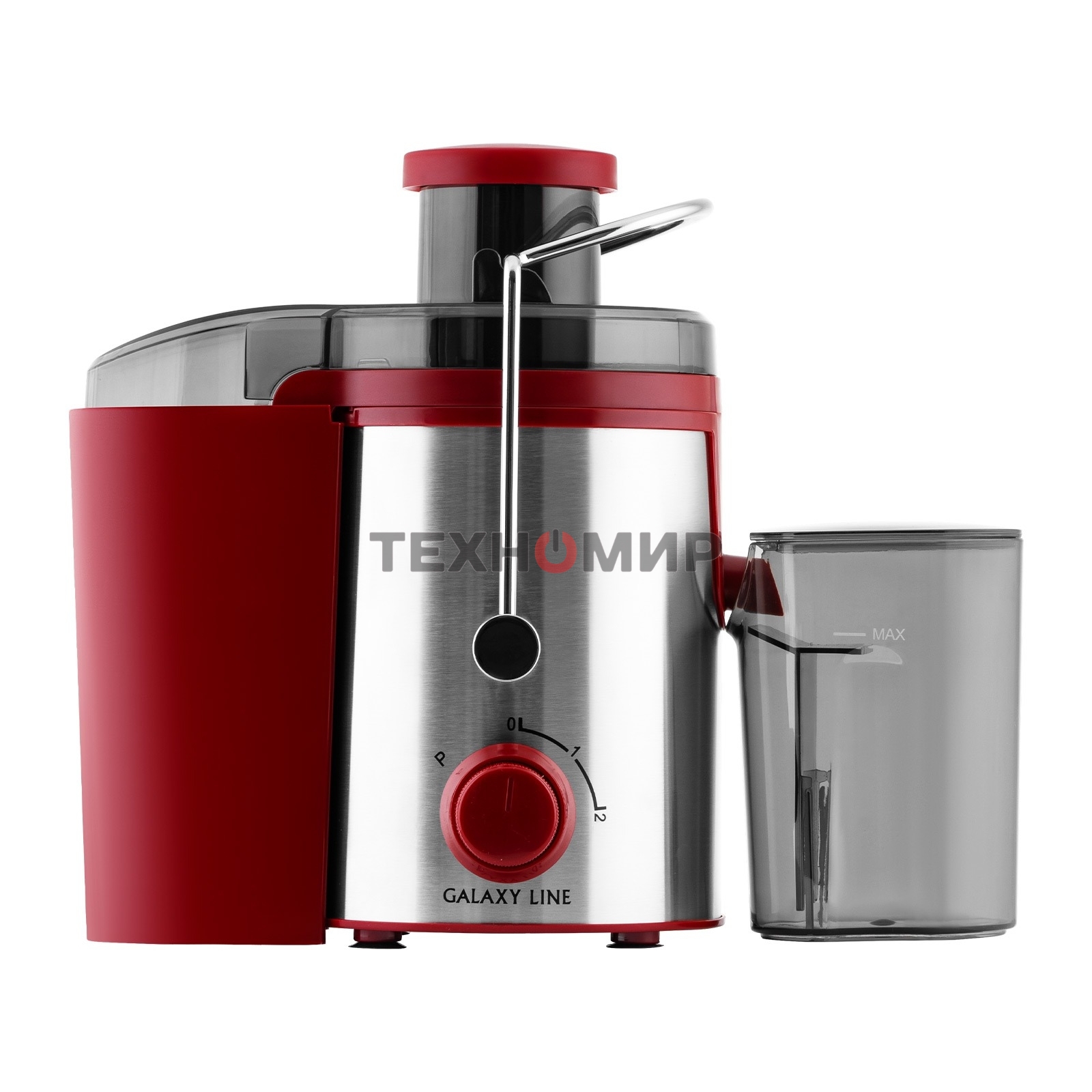Соковыжималка центробежная Galaxy Line GL 0816 850 Вт рез.сок.:550мл. красный/серебристый