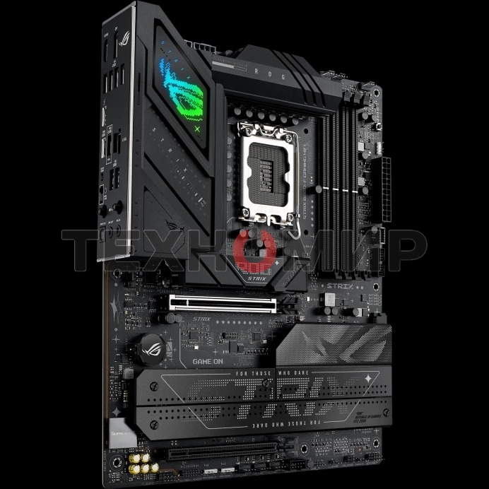 Материнская плата ASUS ROG STRIX B860-F GAMING WIFI, LGA 1851, Intel B860, 4xDDR5, 4xSATA, 4xM.2, 1xPCIe 5.0 x16, 1xPCIe 4.0 x16, 1xDP, 1xHDMI, 1x 2.5Gb LAN, 1xUSB 20Gbps, 1xUSB 10Gbps, 6xUSB-A 5Gbps, 2xUSB 2.0, 3x3.5 мм, 7.1, ATX