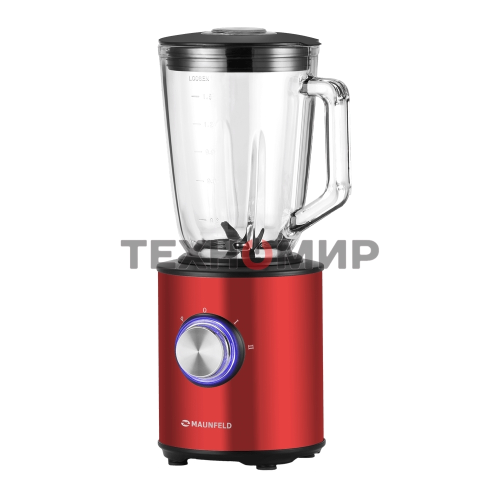 Блендер стационарный Maunfeld MBL.1000CH вишневый, 1000 Вт