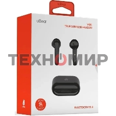 Гарнитура вкладыши uBear Vibe черный беспроводные bluetooth в ушной раковине