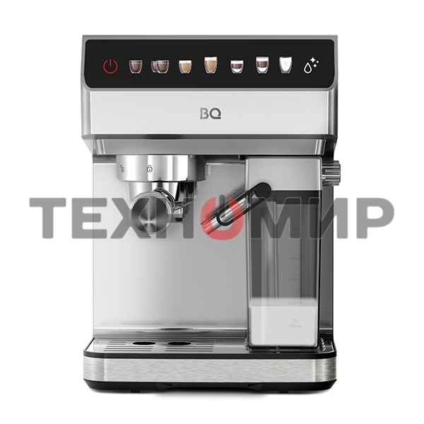 Кофеварка рожковая BQ CM7004 стальной, исп. кофе - молотый, 1,6 л, 1450 Вт, 20 бар