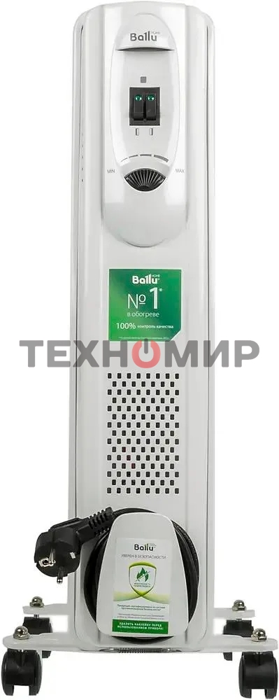 Обогреватель масляный Ballu Comfort BOH/CM-09WDN (9 секций) белый, 2000 Вт, 25 м2, термостат