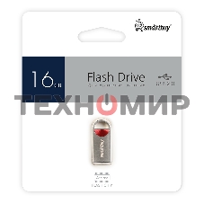 Флешка USB (SB016 GbMC8) UFD 2.0 016 Gb,MC8 Metal красный