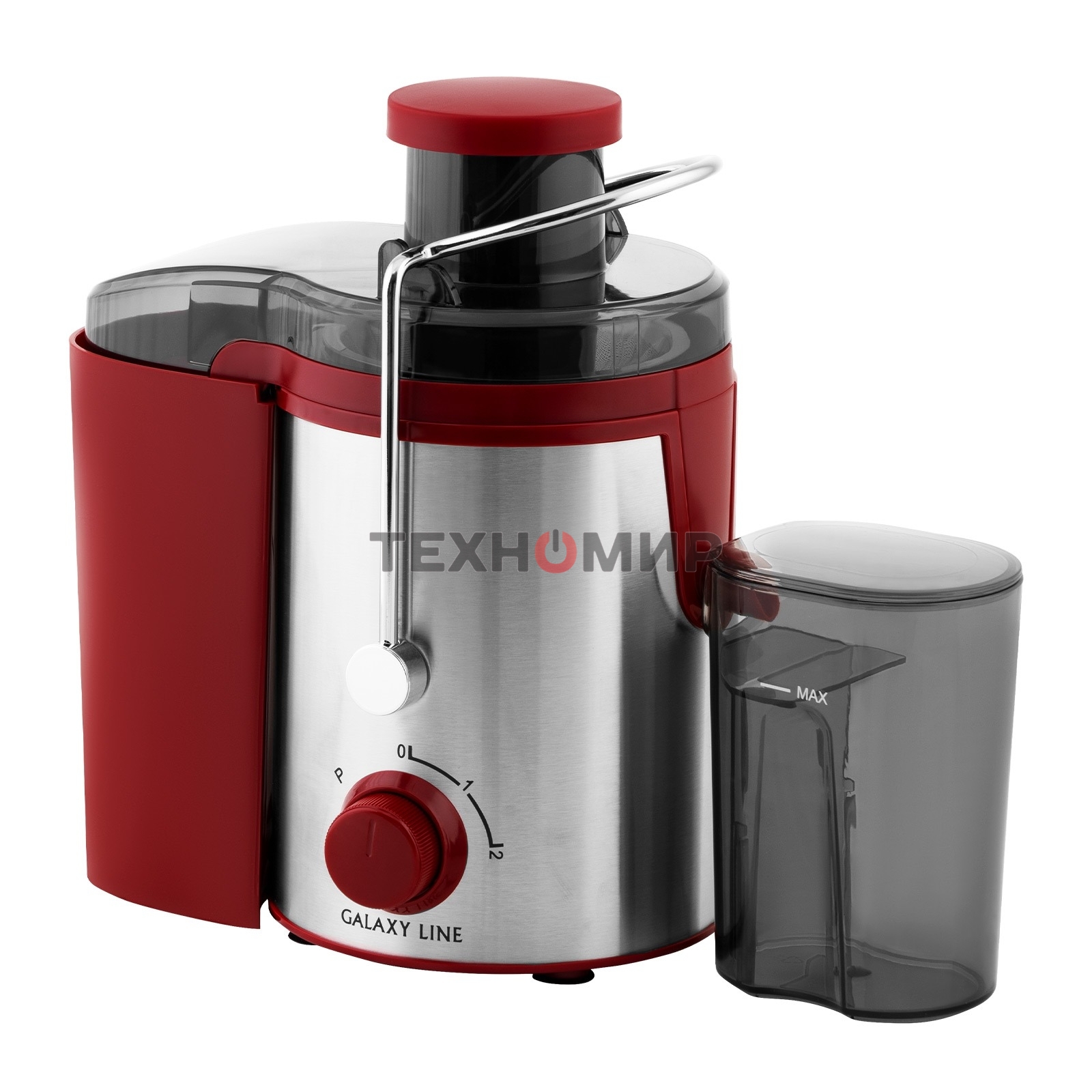 Соковыжималка центробежная Galaxy Line GL 0816 850 Вт рез.сок.:550мл. красный/серебристый