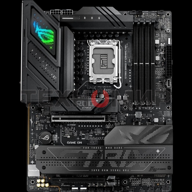 Материнская плата ASUS ROG STRIX B860-F GAMING WIFI, LGA 1851, Intel B860, 4xDDR5, 4xSATA, 4xM.2, 1xPCIe 5.0 x16, 1xPCIe 4.0 x16, 1xDP, 1xHDMI, 1x 2.5Gb LAN, 1xUSB 20Gbps, 1xUSB 10Gbps, 6xUSB-A 5Gbps, 2xUSB 2.0, 3x3.5 мм, 7.1, ATX