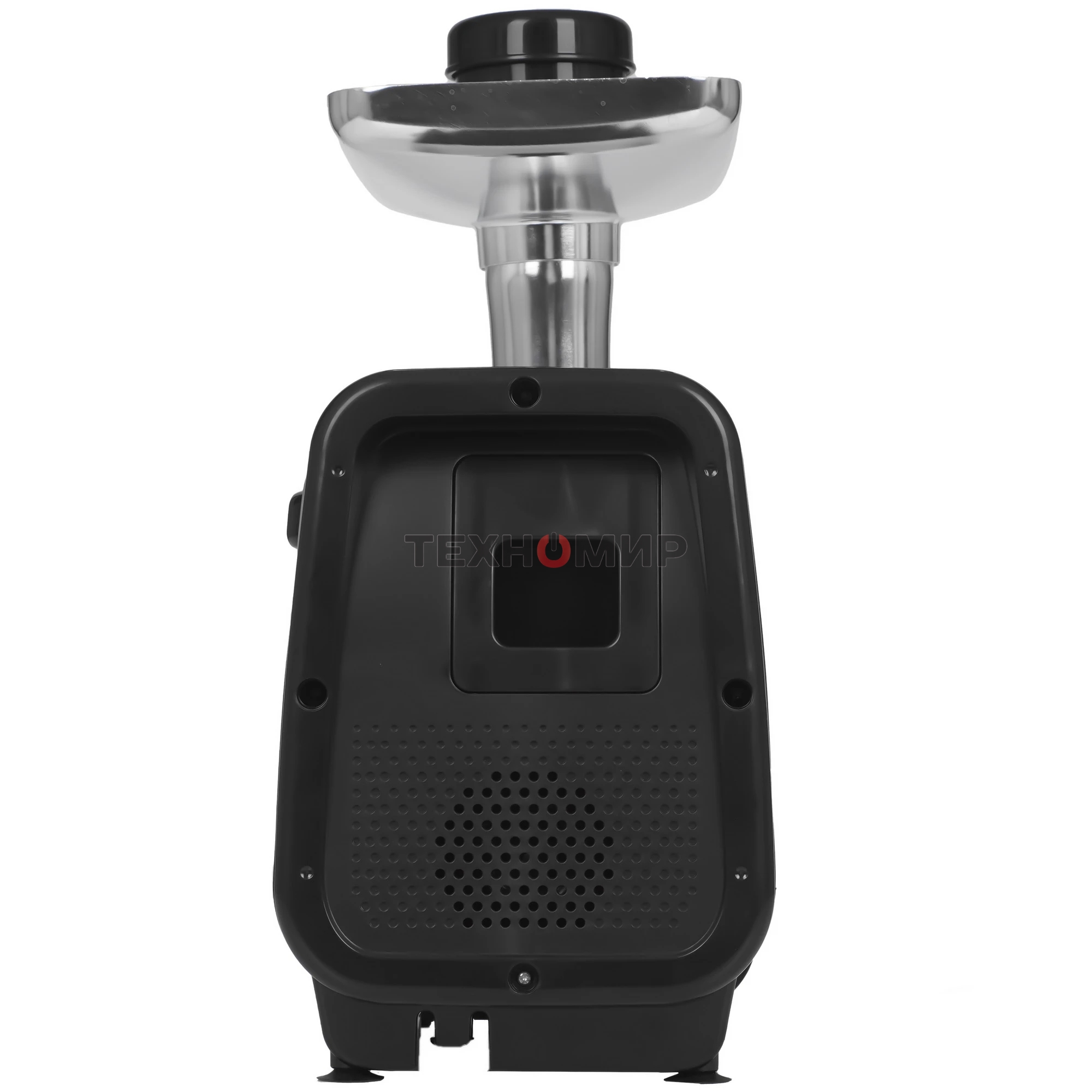 Мясорубка электрическая Renova MG260-R1BP черный, 2600 Вт, 2.5 кг/мин, реверс, защита от перегрузки, металлический лоток, насадки - 7