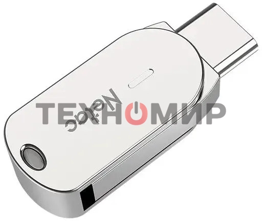 Флешка USB Netac U785C (NT03U785C-064G-32PN), 64Gb, USB 3.0/TypeC, R/W 110/45, серебристый