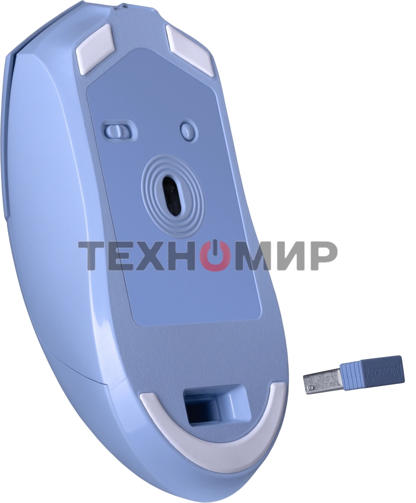 Мышь беспроводная Redragon St4r Pro голубой, 26000 dpi, радиоканал, Bluetooth, USB, кнопки - 6