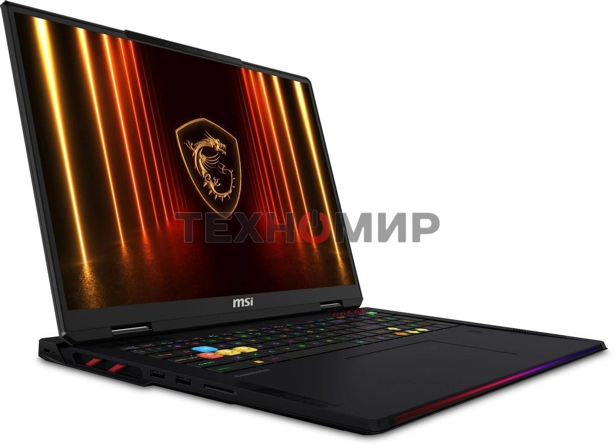 Ноутбук MSI Raider HX AI A2XWIG-204RU черный Core Ultra 9 285HX 64Gb SSD 4Tb NVIDIA GeForce RTX 5080 16Gb 18