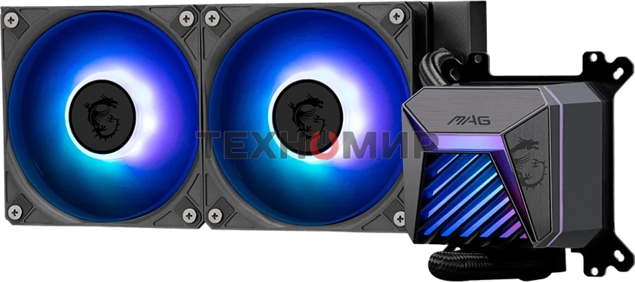 Система жидкостного охлаждения MSI MAG CORELIQUID A15 240 черный 120мм алюминий+медь 2050rpm 28.7db 4-pin