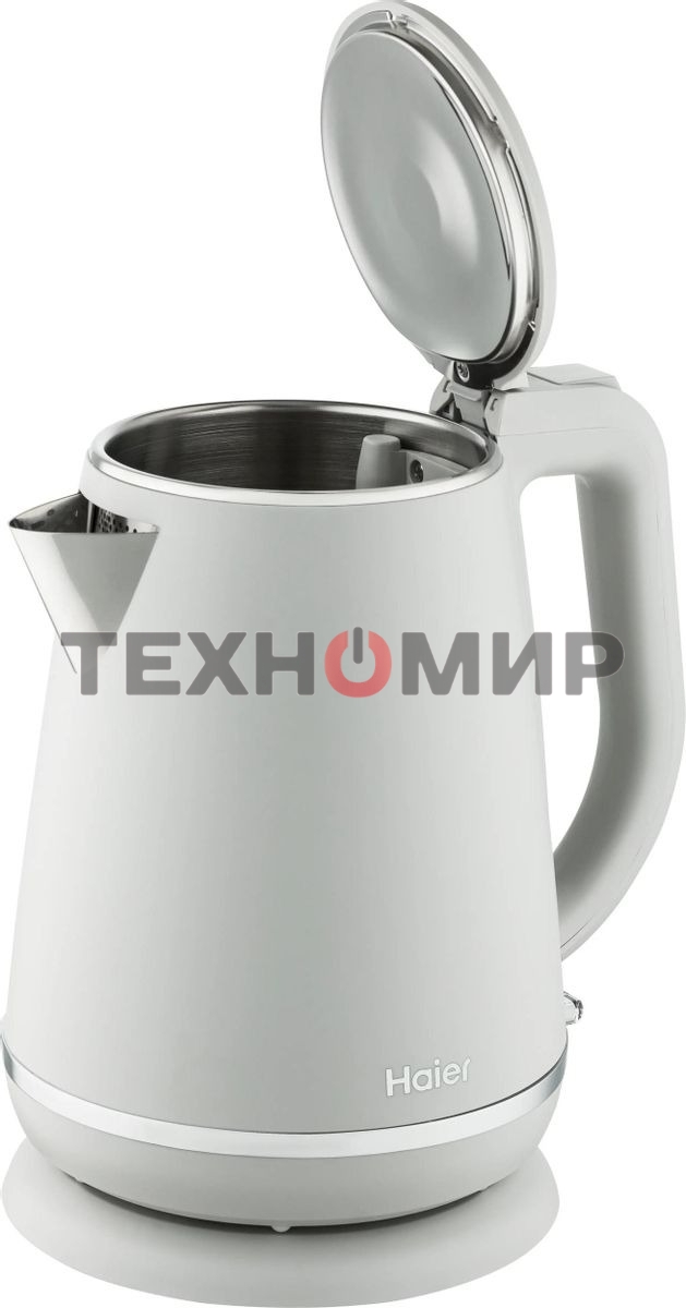 Чайник электрический Haier HK-502 1.5л. 3000Вт серый корпус: нерж.сталь/пластик (TD0029960RU)