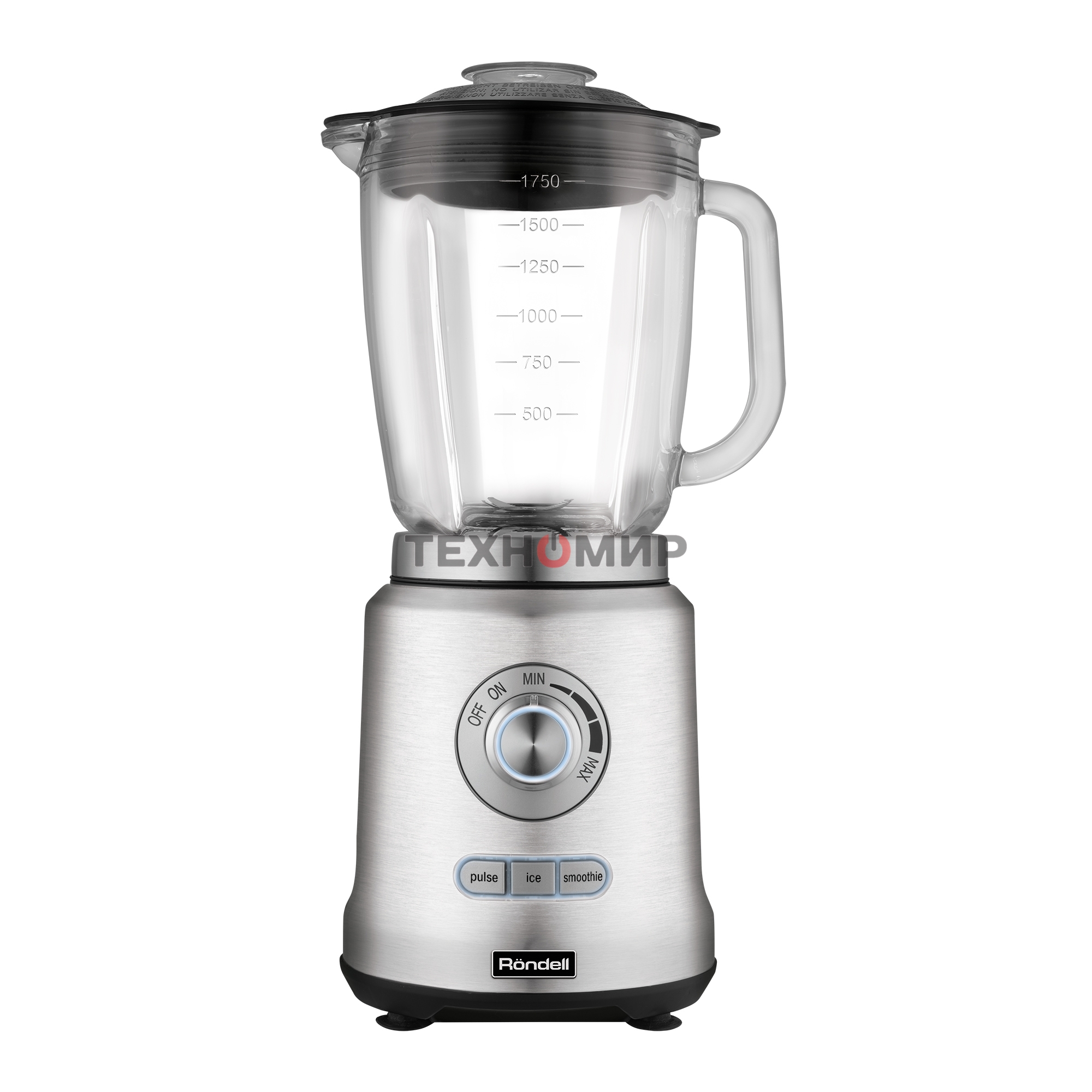 Блендер стационарный Rondell RDE-1253 1200 Вт, стальной