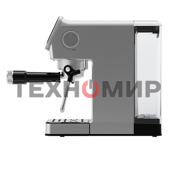 Кофеварка рожковая BQ CM7003 серебристый, исп. кофе - молотый, 1,2 л, 1350 Вт, 20 бар