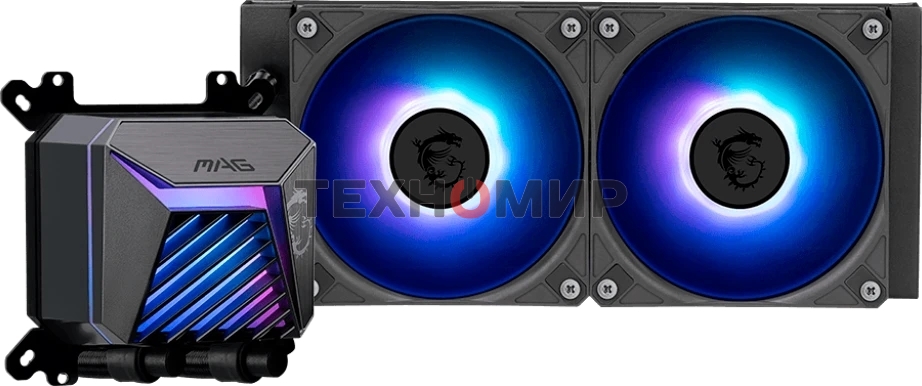 Система жидкостного охлаждения MSI MAG CORELIQUID A15 240 черный 120мм алюминий+медь 2050rpm 28.7db 4-pin