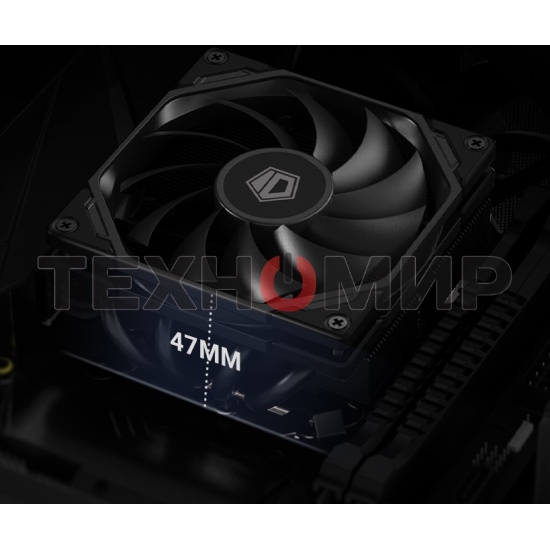 Кулер для процессора ID-COOLING IS-40-XT черный 92мм алюминий/медь 2800rpm 35.2db 4-pin 95W 47мм