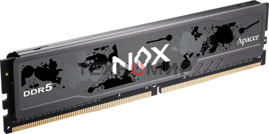 Оперативная память Apacer Nox, DDR5, 32Gb (2x16Gb), 5200MHz, CL40, DIMM, радиатор, серый/черный