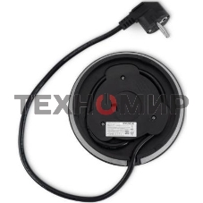 Чайник электрический Hyundai HYK-S8408 1.7 л, 2200 Вт, серебристый матовый/черный (корпус: нержавеющая сталь)