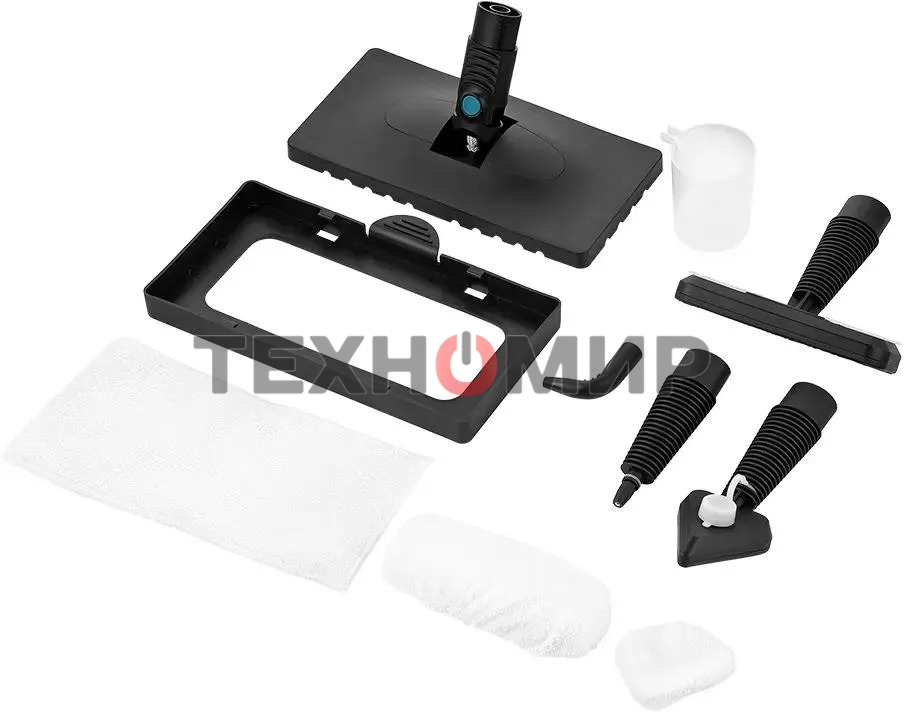 Швабра паровая Kitfort КТ-1078 черный/бирюзовый