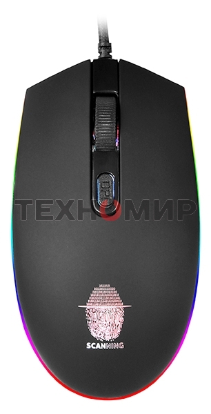 Мышь проводная Qumo Pretender M53 черный, 3200 dpi, USB, кнопки - 4