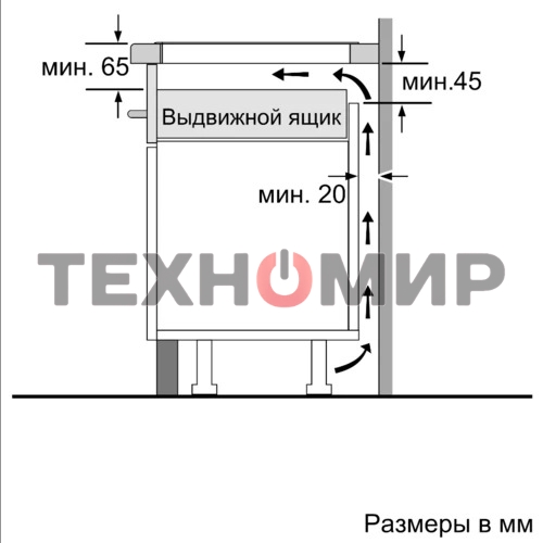 Индукционная варочная панель Bosch PUG61KAA5E черный
