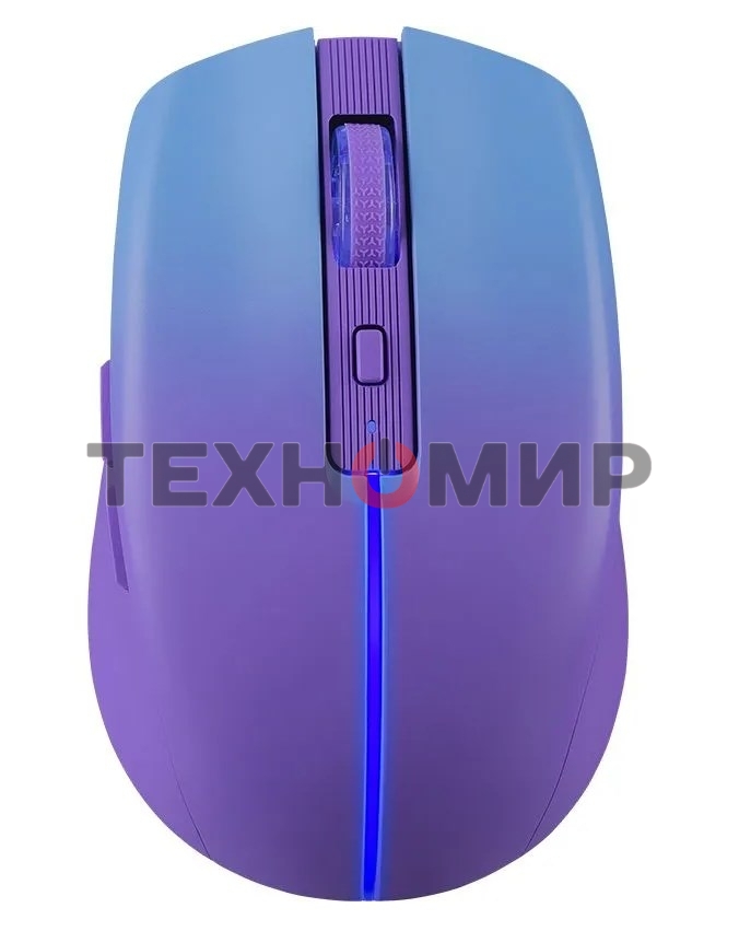 Мышь беспроводная Defender Mystery MM-301 фиолетовый, 1600 dpi, радиоканал, Bluetooth, USB, кнопки - 6