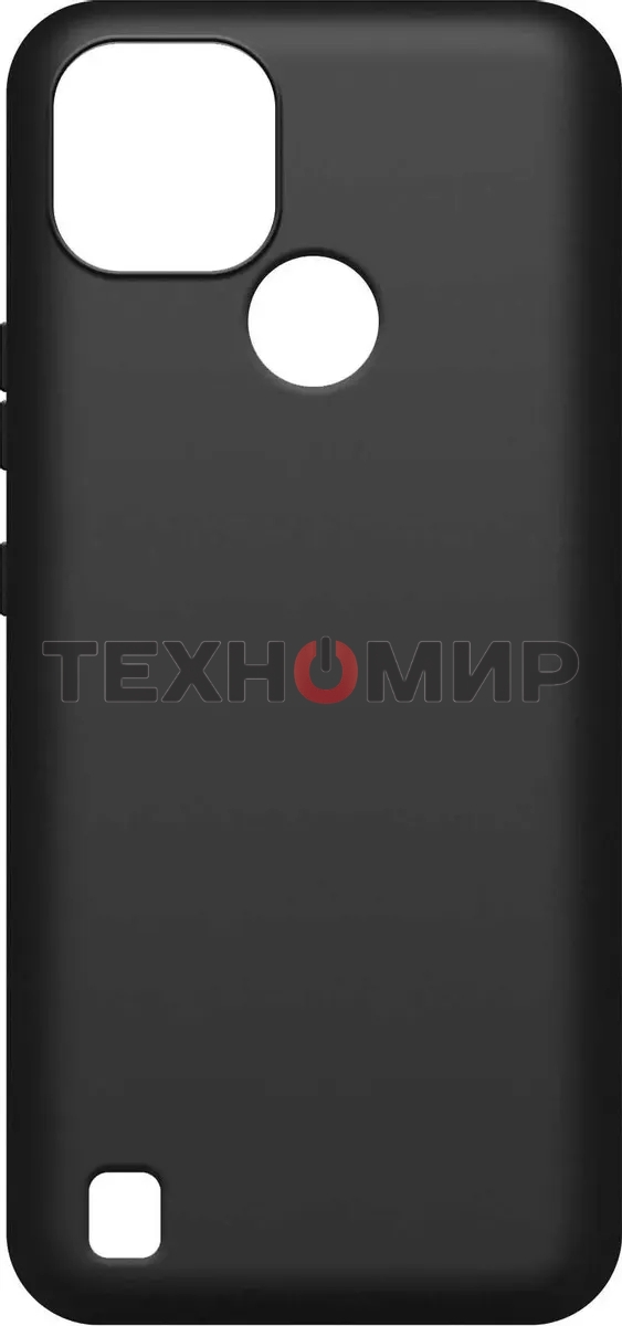 Чехол (клип-кейс) BoraSCO Silicone case для Realme C21 черный (матовый)