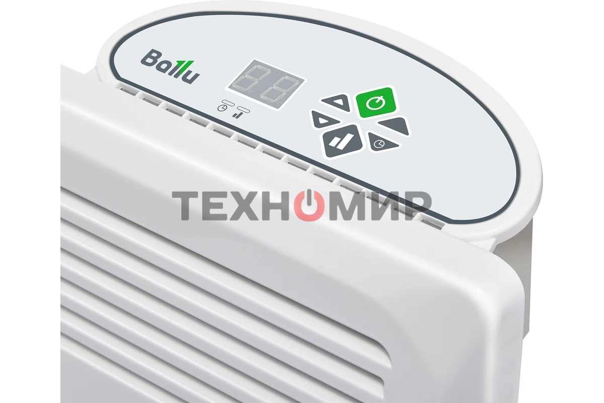 Конвектор электрический Ballu Enzo BEC/EZER-1000 белый, 1000 Вт, 15 м2, термостат, дисплей