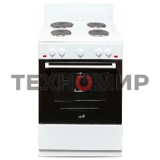 Плита электрическая Cezaris ПЭ Н Д 3000-02 белый, конфорок 4 электрических, духовка 58 л, 60 см x 85 см x 60 см