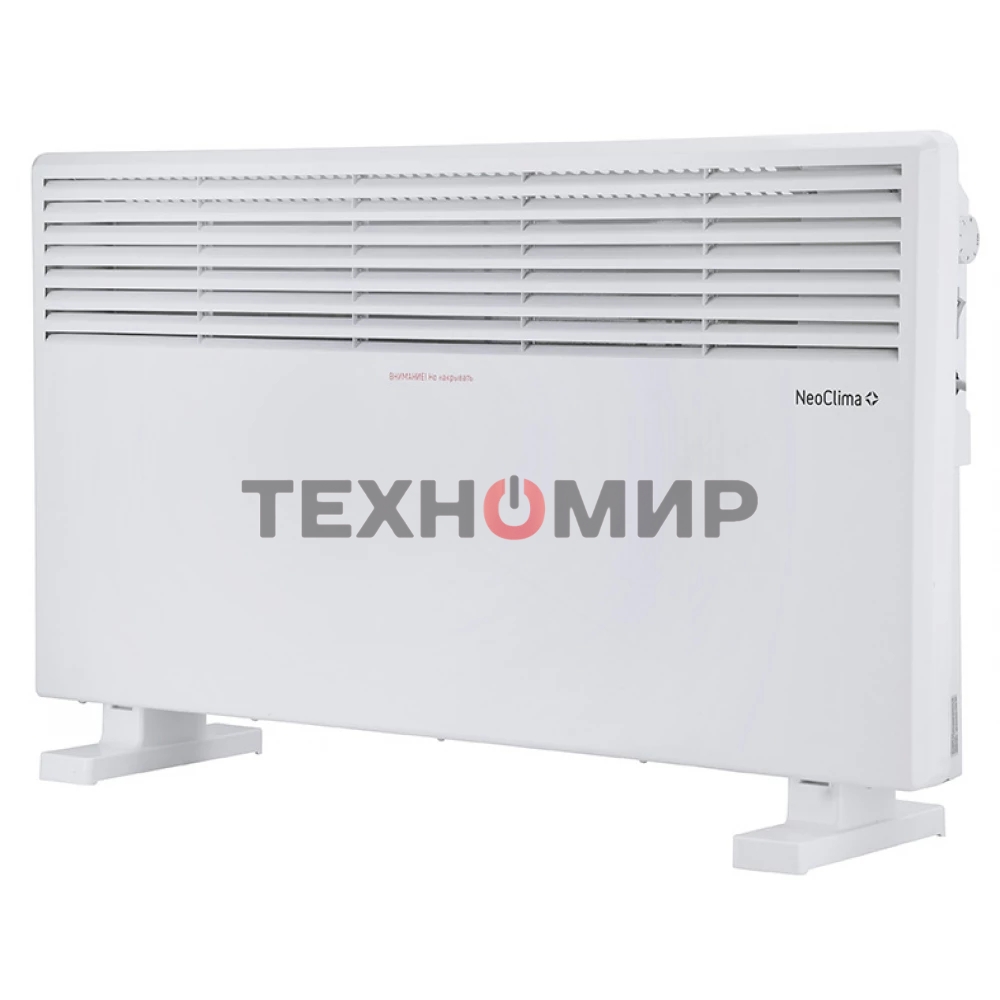 Конвектор электрический Neoclima Comforte T2.0 ЭВНА-2,0/230С2 (сшп) белый, 2000 Вт, 25 м2, термостат